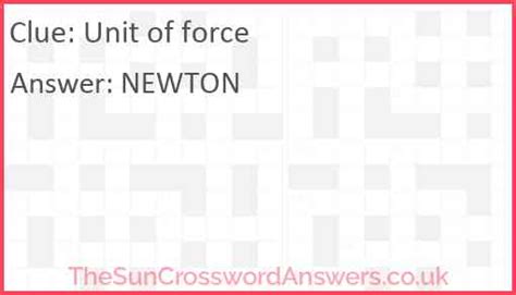 force unit Crossword Clue: 5 Answers with 3